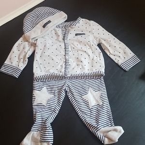 CALVIN KLEIN navy & grey star set